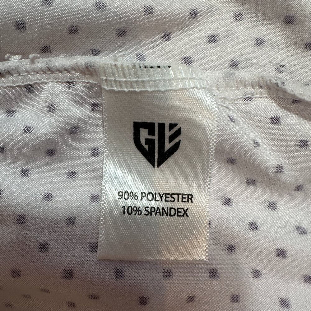 Graham Luxe Golf Polo Shirt Men’s XL White/Burgundy Short Sleeve Performance - Picture 8 of 11